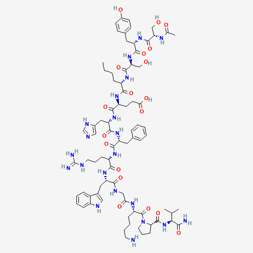 2D molecular structure of Melanotan 1, molecular formula C78H111N21O19