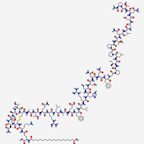 2D molecular structure of Cagrilintide, molecular formula C194H312N54O59S2